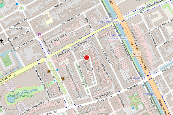 Brandweer-melding op Paramaribostraat, Den Haag op 3 augustus, kaart-overzicht