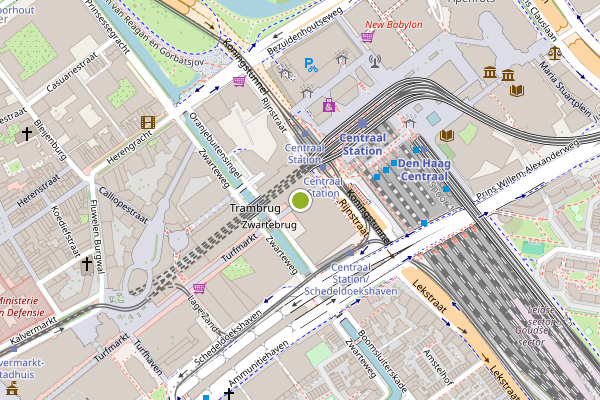 Ambulance-melding op Turfmarkt, Den Haag op 3 augustus, kaart-overzicht