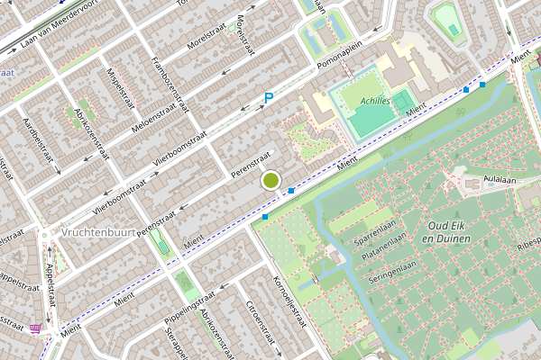 Ambulance-melding op Perenstraat, Den Haag op 3 augustus, kaart-overzicht