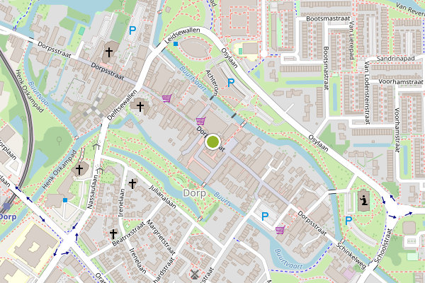 Ambulance-melding op Dorpsstraat, Zoetermeer op 3 augustus, kaart-overzicht