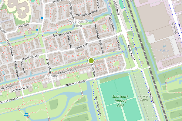Ambulance-melding op Arendlaan, Delft op 3 augustus, kaart-overzicht
