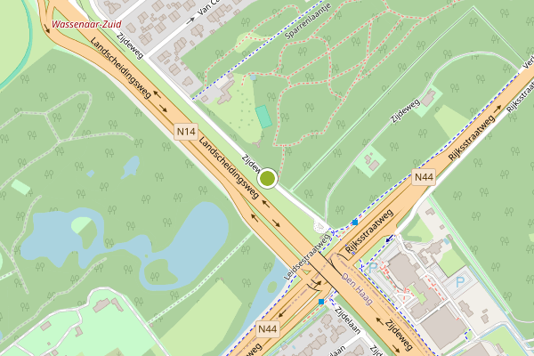 Ambulance-melding op Zijdeweg, Wassenaar op 3 augustus, kaart-overzicht