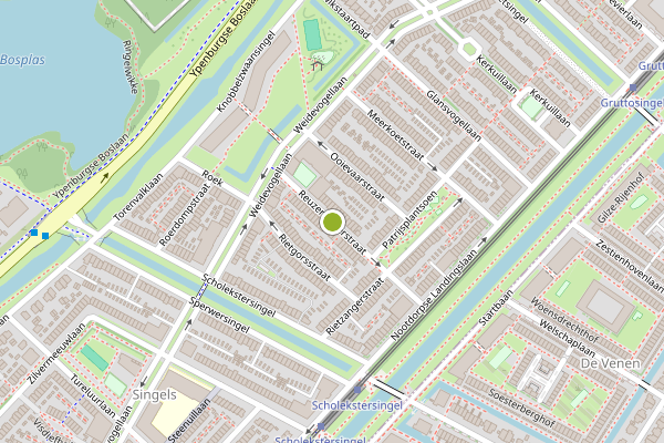Ambulance-melding op Reuzenreigerstraat, Den Haag op 3 augustus, kaart-overzicht