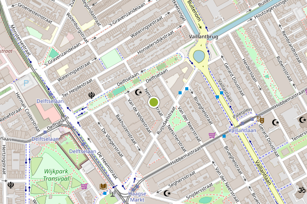 Ambulance-melding op Netscherstraat, Den Haag op 3 augustus, kaart-overzicht