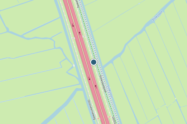 Politie-melding op Oostveenseweg, Schipluiden op 20 mei, kaart-overzicht