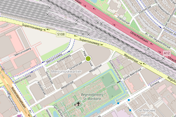 Ambulance-melding op Pegasusstraat, Den Haag op 4 augustus, kaart-overzicht
