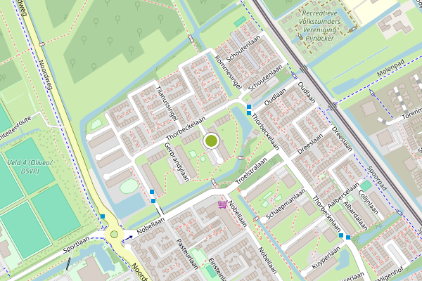 Ambulance-melding op Cort van der Lindenlaan, Pijnacker op 4 augustus, kaart-overzicht