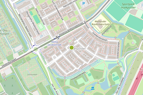 Ambulance-melding op Mr. Beerninkplantsoen, Rijswijk op 4 augustus, kaart-overzicht