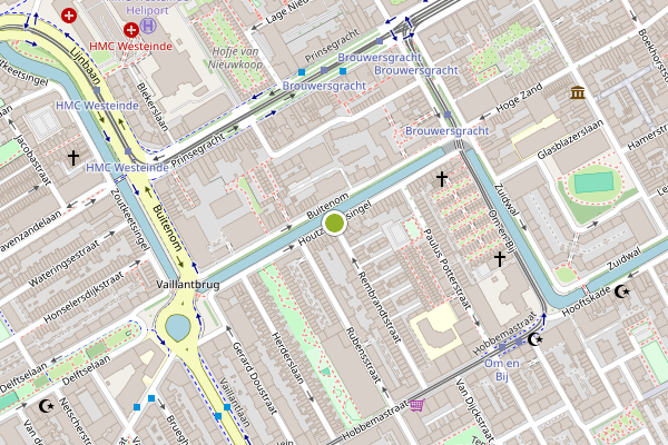 Ambulance-melding op Houtzagerssingel, Den Haag op 4 augustus, kaart-overzicht