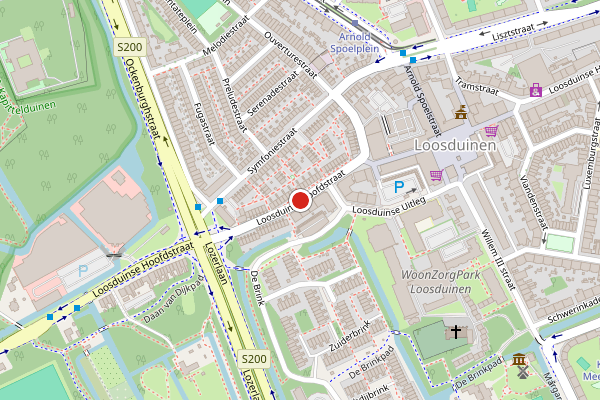 Brandweer-melding op Loosduinse Hoofdstraat, Den Haag op 4 augustus, kaart-overzicht