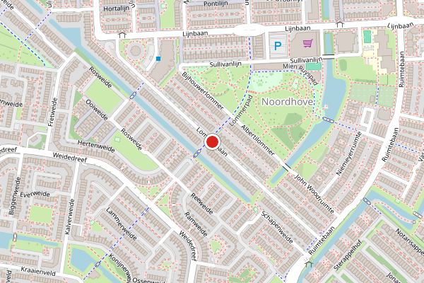 Brandweer-melding op Lommerbaan, Zoetermeer op 4 augustus, kaart-overzicht
