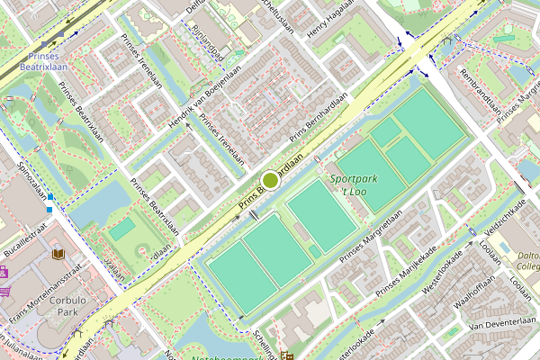 Ambulance-melding op Prins Bernhardlaan, Voorburg op 20 mei, kaart-overzicht