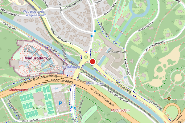 Brandweer-melding op Plesmanweg, Den Haag op 4 augustus, kaart-overzicht