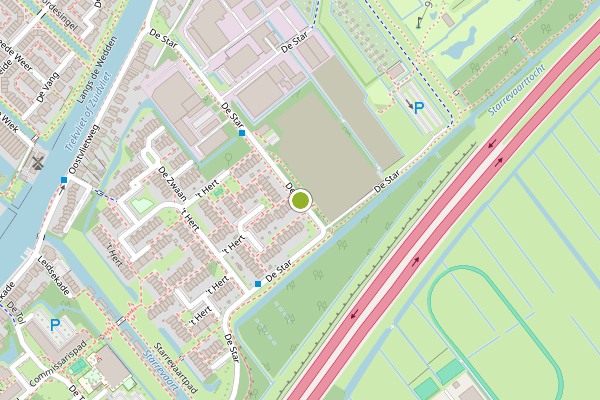Ambulance-melding op de Star, Leidschendam op 4 augustus, kaart-overzicht