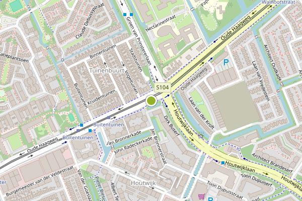 Ambulance-melding op Oude Haagweg, Den Haag op 4 augustus, kaart-overzicht
