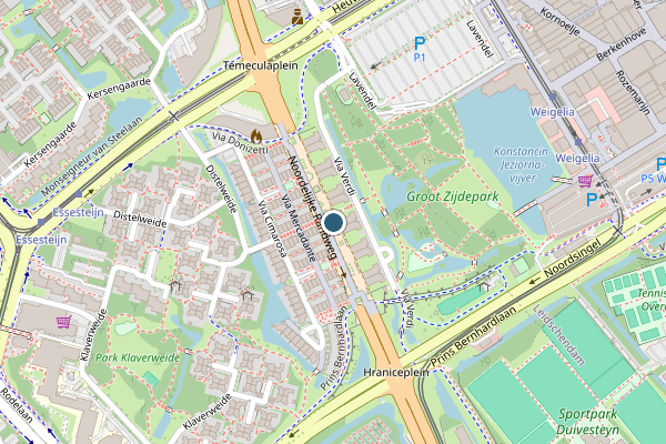 Politie-melding op Voorburg op 4 augustus, kaart-overzicht