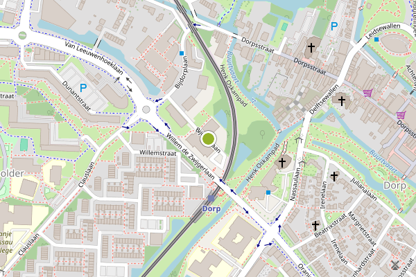 Ambulance-melding op Bijdorplaan, Zoetermeer op 20 mei, kaart-overzicht