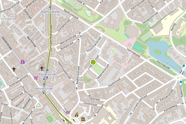 Ambulance-melding op Loggerstraat, Den Haag op 4 augustus, kaart-overzicht