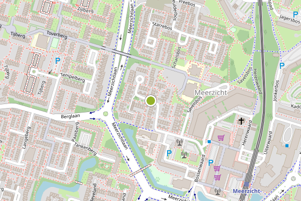 Ambulance-melding op Scheveningsebos, Zoetermeer op 20 mei, kaart-overzicht