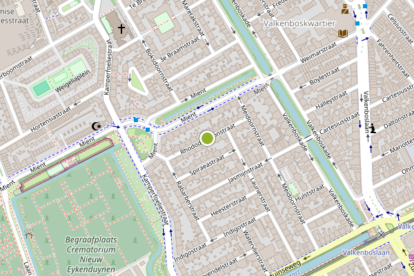 Ambulance-melding op Rhododendronstraat, Den Haag op 4 augustus, kaart-overzicht