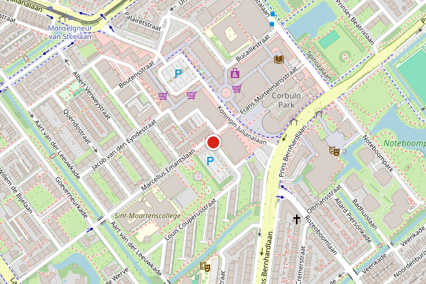 Brandweer-melding op Guido Gezellestraat, Voorburg op 4 augustus, kaart-overzicht