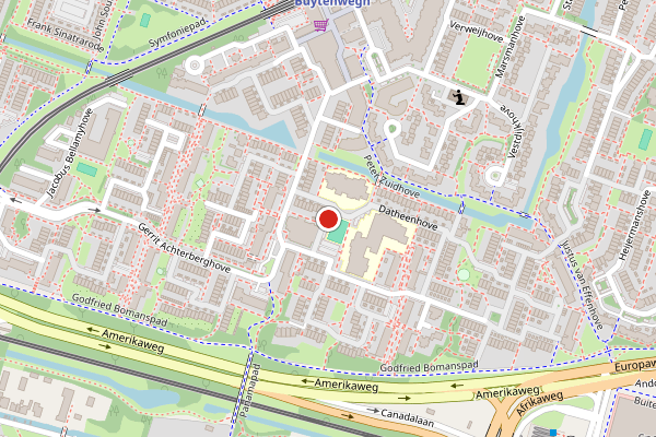 Brandweer-melding op Carry van Bruggenhove, Zoetermeer op 4 augustus, kaart-overzicht