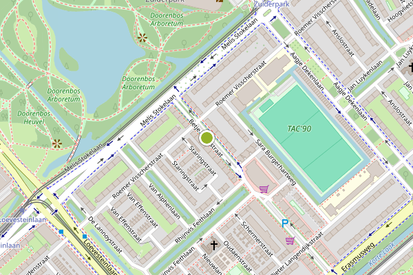 Ambulance-melding op Betje Wolffstraat, Den Haag op 4 augustus, kaart-overzicht