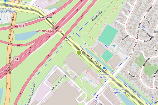 Ambulance-melding op Laan van Hoornwijck, Den Haag op 4 augustus, kaart-overzicht