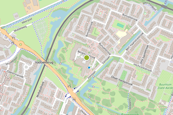 Ambulance-melding op Bergmanstrook, Zoetermeer op 4 augustus, kaart-overzicht