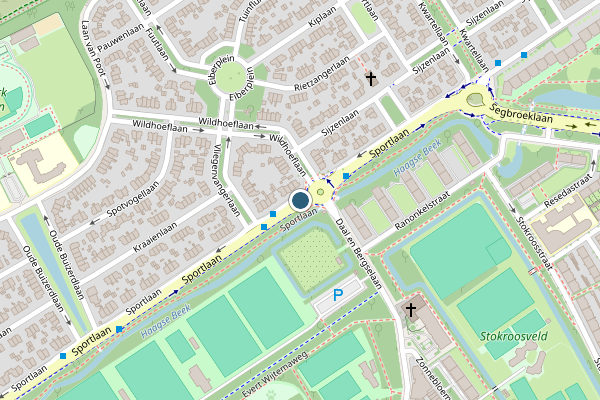 Politie-melding op Sportlaan, Den Haag op 4 augustus, kaart-overzicht