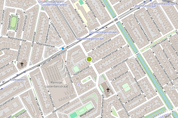 Ambulance-melding op Goudenregenstraat, Den Haag op 4 augustus, kaart-overzicht