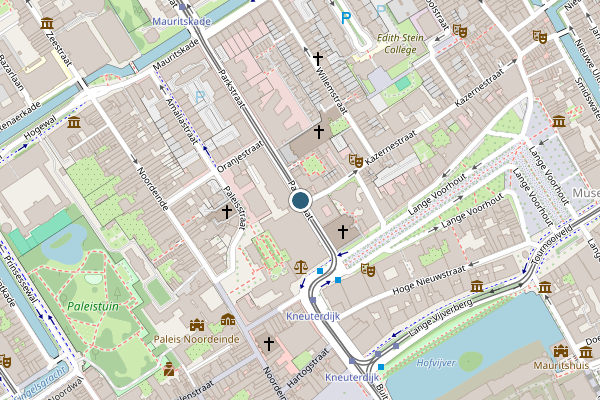 Politie-melding op Parkstraat, Den Haag op 4 augustus, kaart-overzicht