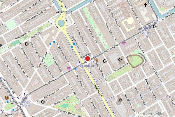 Brandweer-melding op Paletplein, Den Haag op 4 augustus, kaart-overzicht
