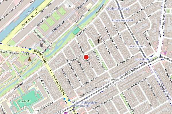 Brandweer-melding op Van den Berghstraat, Den Haag op 4 augustus, kaart-overzicht