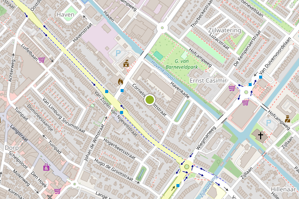 Ambulance-melding op Cornelis de Wittstraat, Wassenaar op 4 augustus, kaart-overzicht