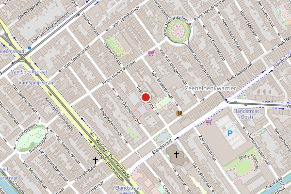 Brandweer-melding op Tasmanstraat, Den Haag op 4 augustus, kaart-overzicht