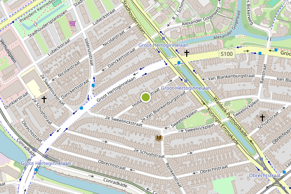 Ambulance-melding op Hollanderstraat, Den Haag op 4 augustus, kaart-overzicht
