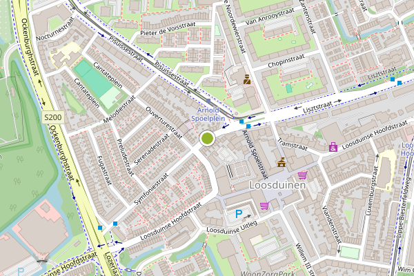 Ambulance-melding op Symfoniestraat, Den Haag op 4 augustus, kaart-overzicht