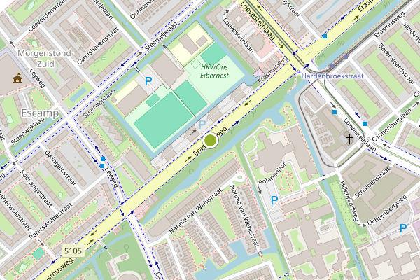 Ambulance-melding op Erasmusweg, Den Haag op 4 augustus, kaart-overzicht