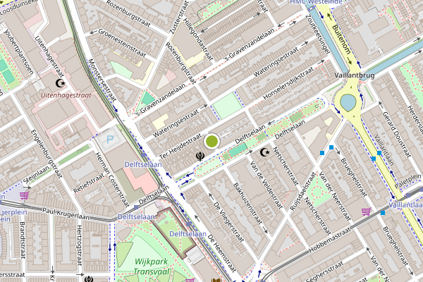 Ambulance-melding op Westlandsestraat, Den Haag op 4 augustus, kaart-overzicht