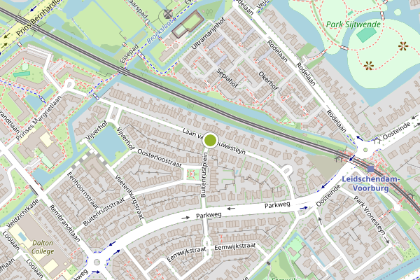 Ambulance-melding op Laan van Leeuwesteyn, Voorburg op 4 augustus, kaart-overzicht
