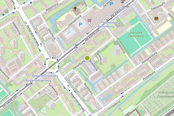 Ambulance-melding op Denenburg, Den Haag op 4 augustus, kaart-overzicht