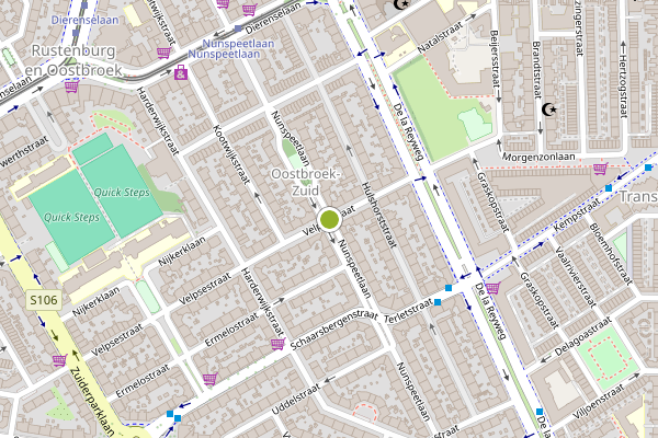 Ambulance-melding op Velpsestraat, Den Haag op 4 augustus, kaart-overzicht