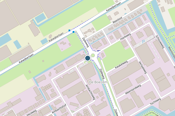 Politie-melding op Ambachtsweg, Pijnacker op 20 mei, kaart-overzicht