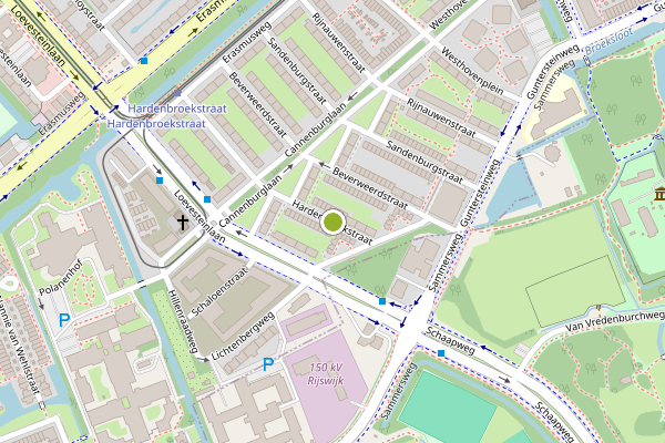Ambulance-melding op Hardenbroekstraat, Den Haag op 20 mei, kaart-overzicht