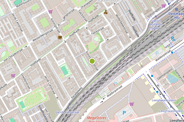 Ambulance-melding op Koninginnestraat, Den Haag op 20 mei, kaart-overzicht