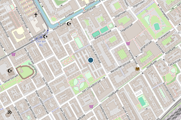 Politie-melding op Jacob Catsstraat, Den Haag op 20 mei, kaart-overzicht
