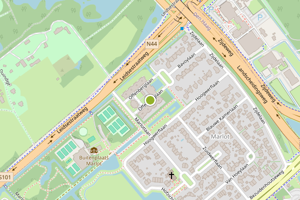 Ambulance-melding op Offenberglaan, Den Haag op 5 augustus, kaart-overzicht