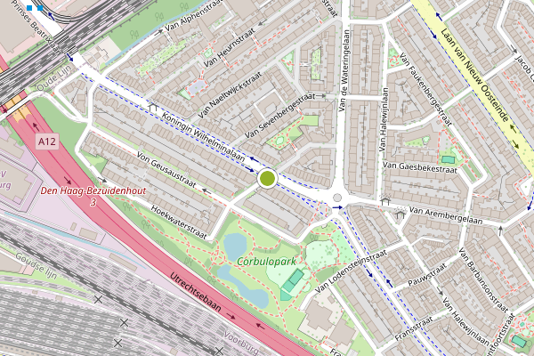 Ambulance-melding op van Wassenaerstraat, Voorburg op 5 augustus, kaart-overzicht