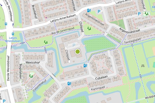 Ambulance-melding op Chilipad, Delft op 5 augustus, kaart-overzicht